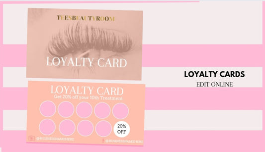 Beauty Loyalty card editable template